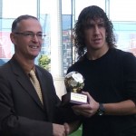 FC Barcelona with captain Carlos Puyol, THE WORLD'S BEST CLUB 2009 by IFFHS